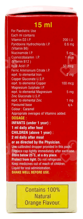 Mim Z Orange Flavour Oral Drops 15Ml