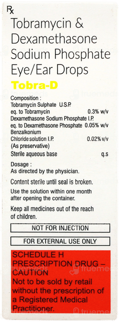 Tobra D Eye/ear Drops 10ml Tobra D Eye/ear Drops 10ml