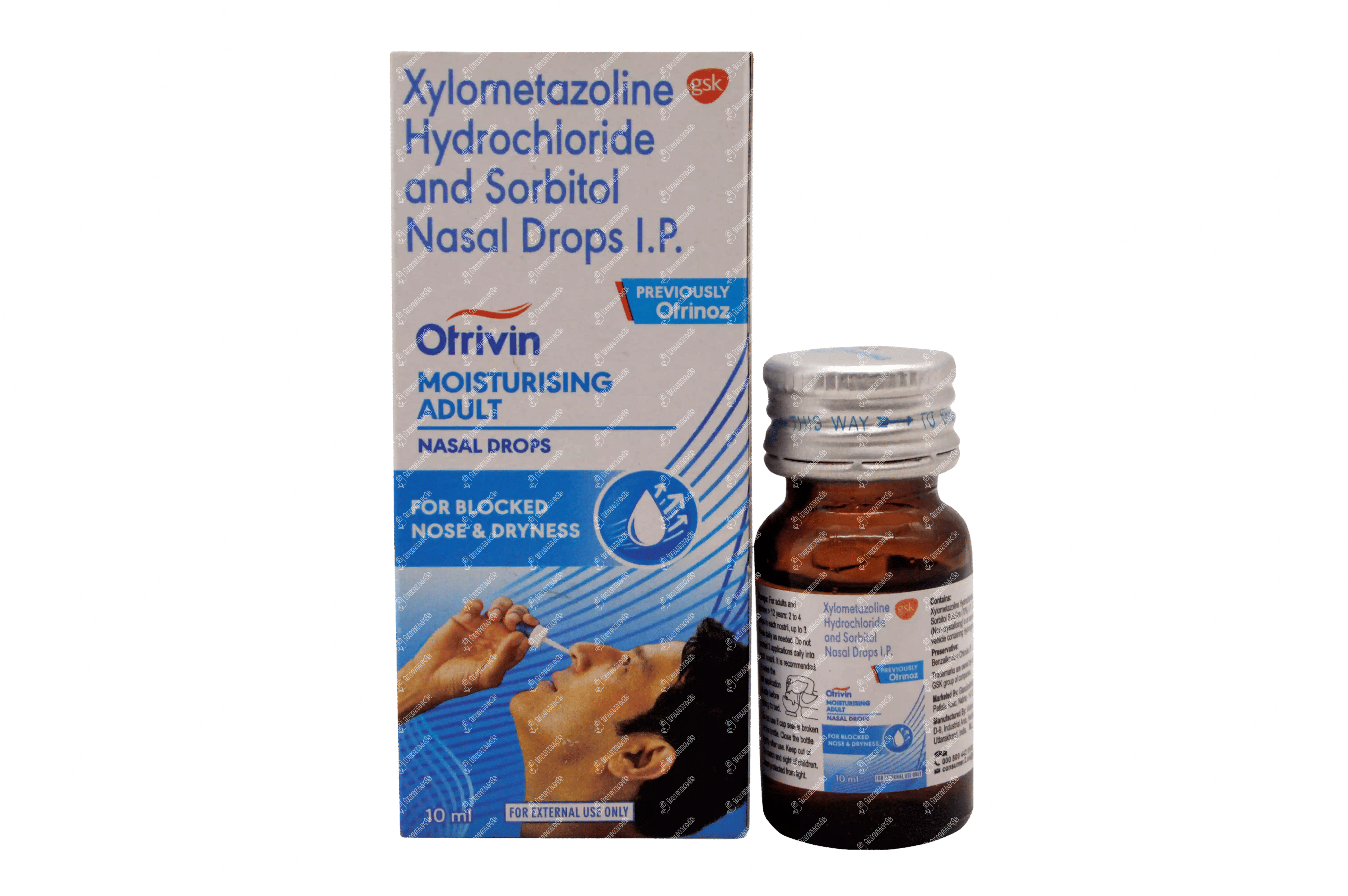 Otrivin Moisturising Adult Nasal Drops 10ml