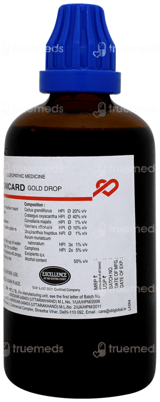 Sbl Tonicard Gold Drops 100ml