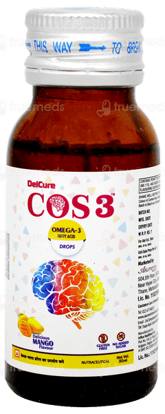 Cos 3 Mango Flavour No Added Sugar Oral Drops 30ml