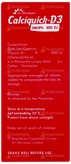 Calciquick D3 800iu Oral Drops 15ml