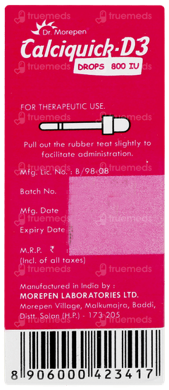 Calciquick D3 800iu Oral Drops 15ml