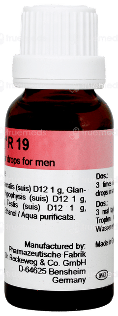 Dr Reckeweg R19 Euglandin M Glandular For Men Drops 22ml