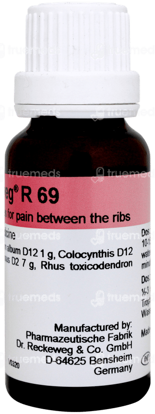 Dr Reckeweg R69 For Pain Between The Ribs Drop 22 ML