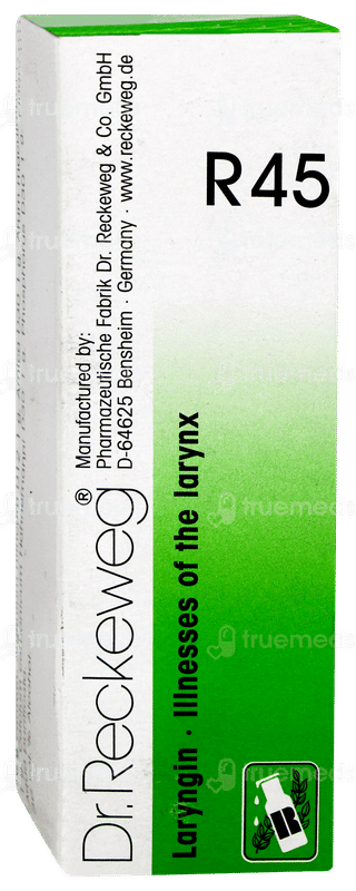 Dr Reckeweg R45 Illnesses Of The Larynx Drops 22ml