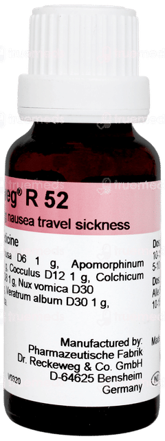 Dr Reckeweg R52 Travel Sickness Drop 22 ML