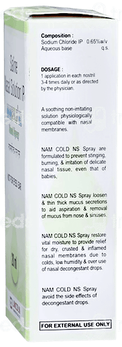 Namcold Ns Nasal Spray/Drops 20Ml