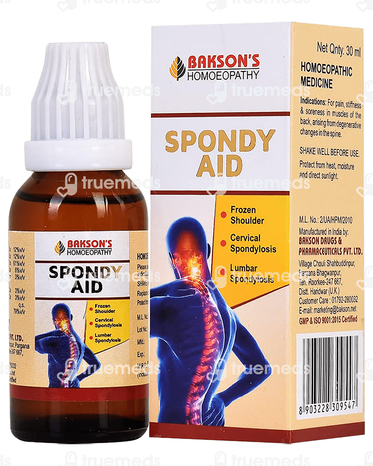 Baksons Spondy Aid Drop 30 Ml - Uses, Side Effects, Dosage, Price ...