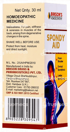 Baksons Spondy Aid Drops 30ml