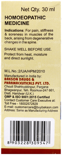 Baksons Spondy Aid Drops 30Ml