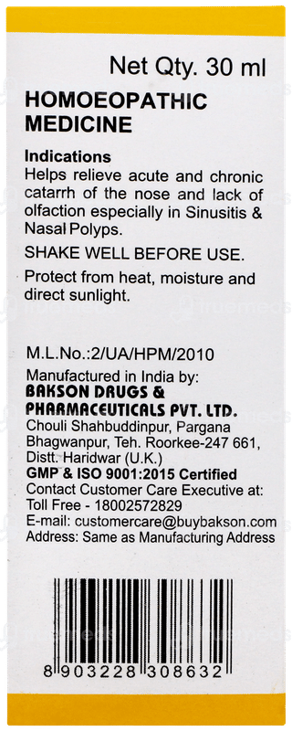 Bakson B22 Drops 30ml
