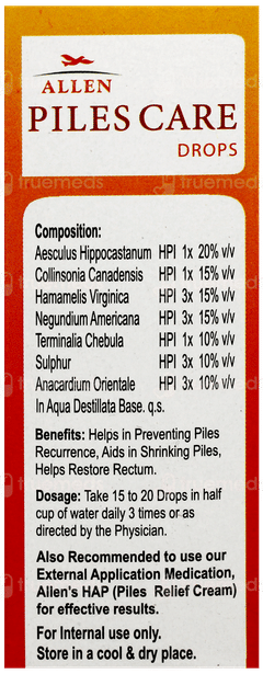 Allen A26 Piles Drops 30Ml