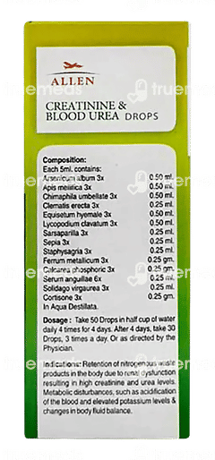 Allen A87 Creatinine & Blood Urea Drops 30ml