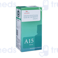 Allen A15 Indigestion Gas & Acidity Drops 30ml Allen A15 Indigestion Gas & Acidity Drops 30ml