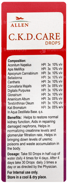 Allen A92 C K D (chronic Kidney Diseases) Drops 30ml