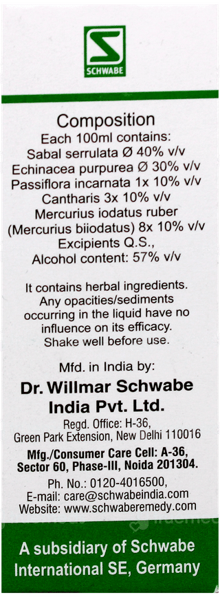 Dr Willmar Schwabe Sabal Pentarkan Drop 30Ml