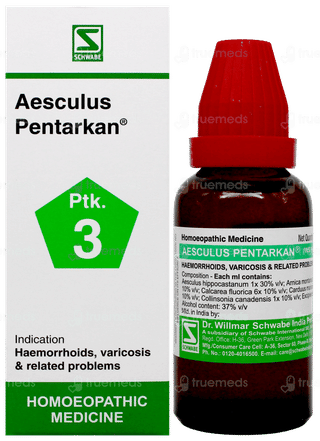 Dr Willmar Schwabe Aesculus Pentarkan Ptk 3 Drops 30Ml