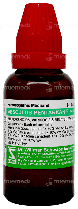 Dr Willmar Schwabe Aesculus Pentarkan Ptk 3 Drops 30Ml