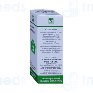 Dr Willmar Schwabe Aesculus Pentarkan Ptk 3 Drops 30ml