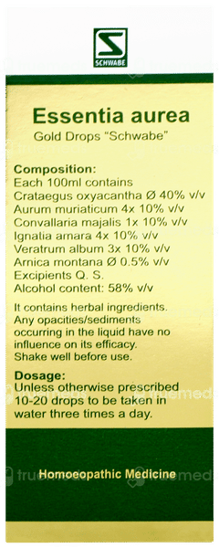 Dr Willmar Schwabe Essentia Aurea Gold Drops 30ml