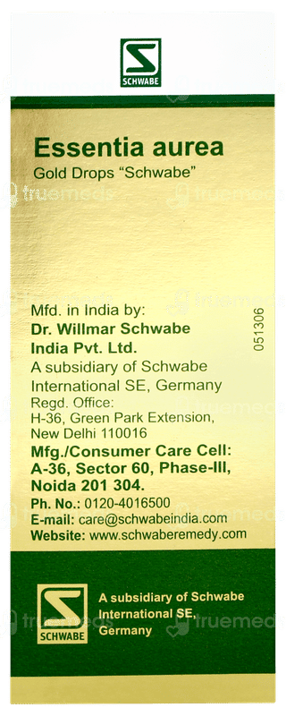 Dr Willmar Schwabe Essentia Aurea Gold Drops 30ml