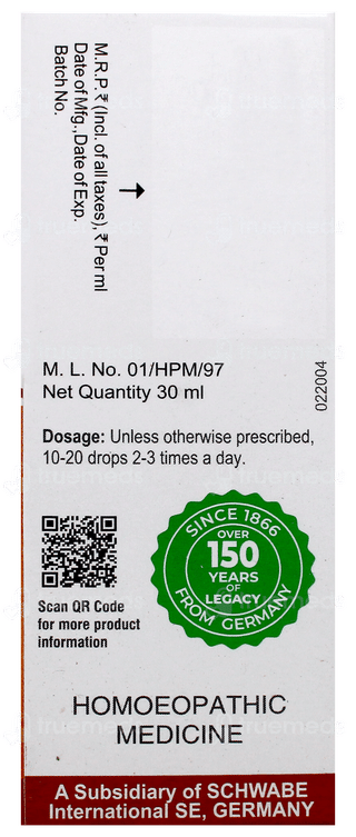 Dr Willmar Schwabe Alpha Liv Drops 30Ml