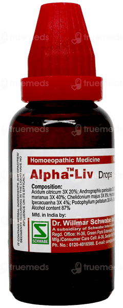 Dr Willmar Schwabe Alpha Liv Drops 30Ml