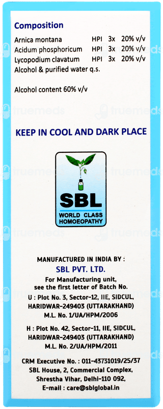Sbl No 1 Drops 30ml