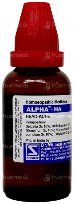 Dr Willmar Schwabe Alpha Ha Drops 30Ml