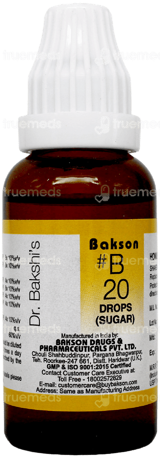 Bakson B20 Drops 30Ml
