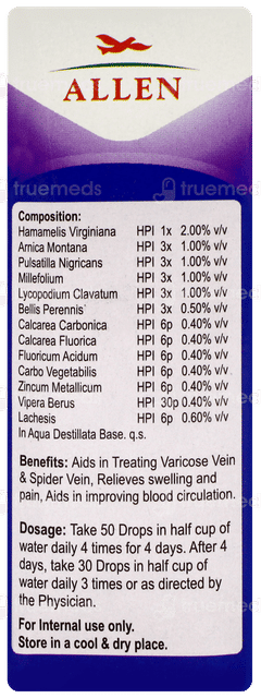 Allen Varicose Vein Drops 30ml
