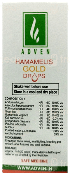 Adven Hamamelis Gold Drops 30Ml