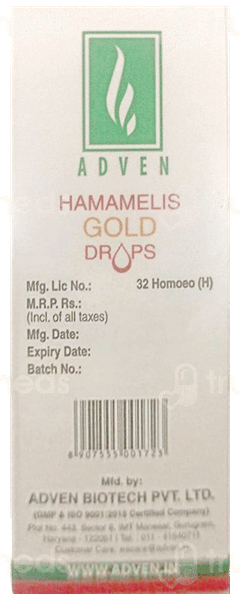 Adven Hamamelis Gold Drops 30Ml