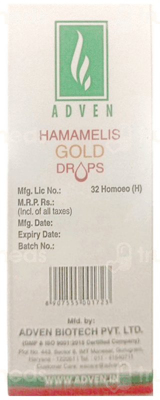 Adven Hamamelis Gold Drops 30Ml