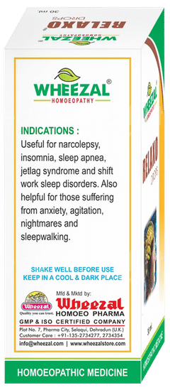 Wheezal Relaxo Drops 30Ml