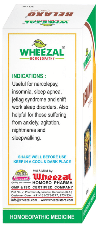 Wheezal Relaxo Drops 30Ml