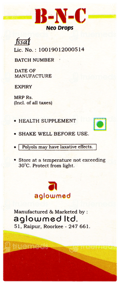 B N C Neo Orange Flavour Oral Drops 30ml