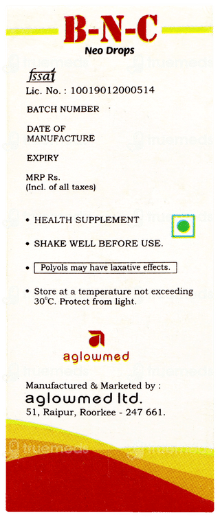 B N C Neo Orange Flavour Oral Drops 30ml