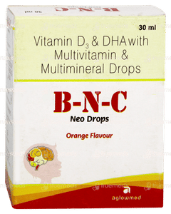 B N C Neo Orange Flavour Oral Drops 30ml