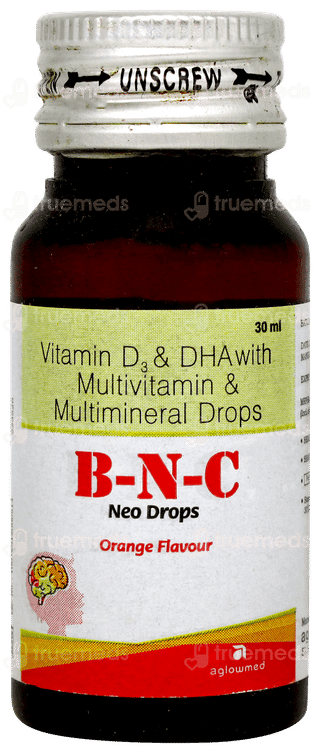 B N C Neo Orange Flavour Oral Drops 30ml