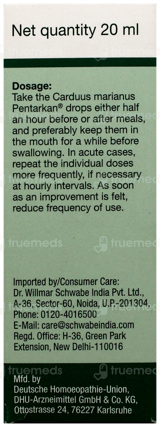 Dr Willmar Carduus Marianus Pentarkan Ptk 23 Drop 20 ML