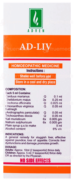 Adven Ad Liv Drops 30Ml