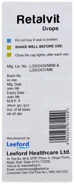 Retalvit Oral Drops 15ml
