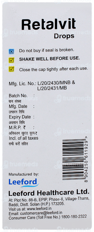 Retalvit Oral Drops 15ml