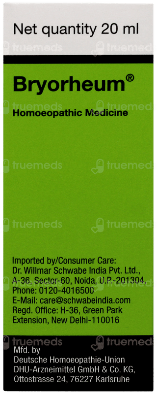 Dr Willmar Schwabe Bryorheum Drops 20ml