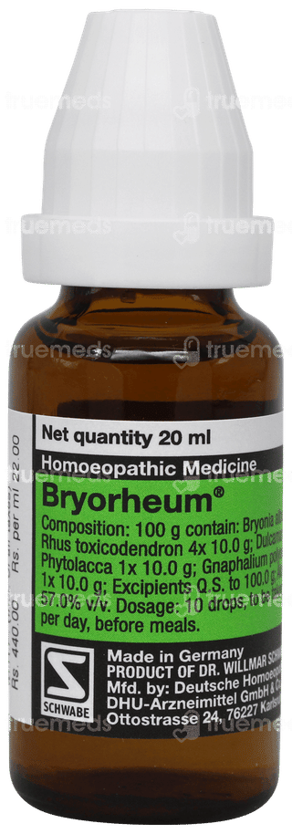 Dr Willmar Schwabe Bryorheum Drops 20ml