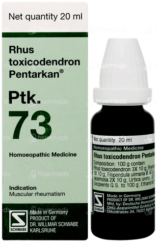 Dr Willmar Schwabe Rhus Toxicodendron Pentarkan Ptk 73 Drops 20ml