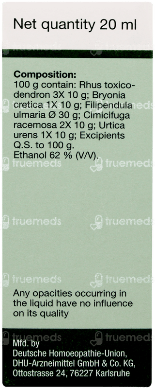 Dr Willmar Schwabe Rhus Toxicodendron Pentarkan Ptk 73 Drops 20ml