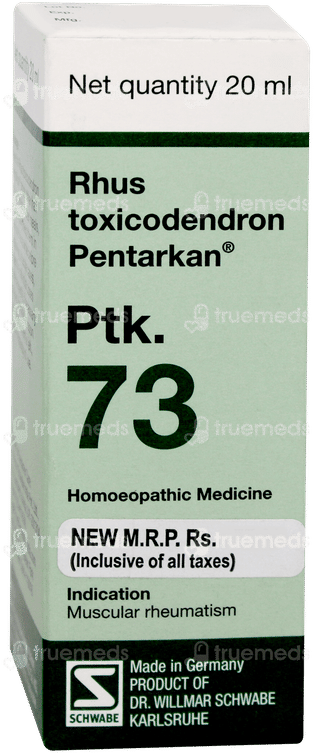 Dr Willmar Schwabe Rhus Toxicodendron Pentarkan Ptk 73 Drops 20ml